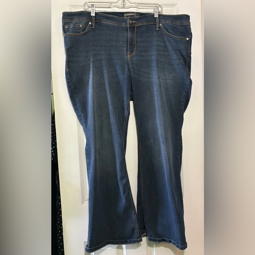 Torrid Dark Blue Luxe Slim Bootcut Jeans